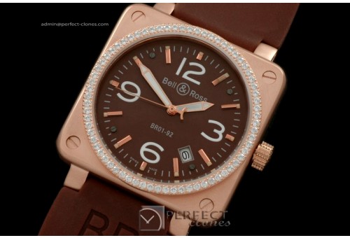 BO01006 BR Instrument 01-092 RG/Diam Brown 39mm Asia 21J