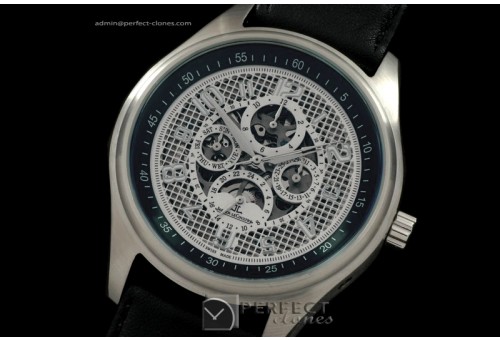 JLAM10012 Amvox Perpetual Calender SS/LE White Asian 2813 23J