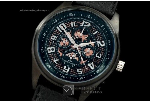 JLAM10018 Amvox Perpetual Calender PVD/LE Black Asian 2813 23J