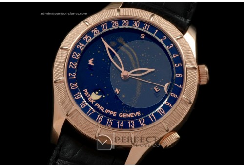 PPSM10013 Skymoon Automatic RG/LE Blue Asian 2813 21J