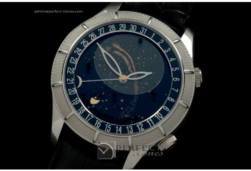 PPSM10002 Skymoon Automatic SS/LE Black Asian 2813 21J