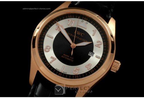 IW00107 Mark XVI RG/LE Silver-Black Swiss Eta 2824-2