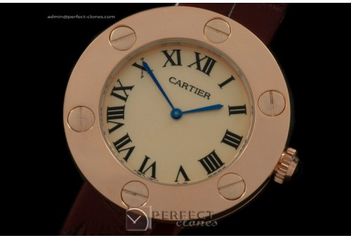 CALV10043A Men LOVE Series RG/LE Gold Jap Quartz/Boxset