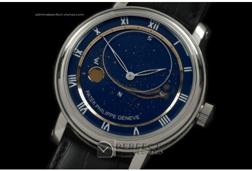 PPSM10023 Skymoon Automatic SS/LE Blue Asian 2813 21J