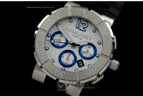 CT10111 Class One Chrono SS/RU Wht Asian 2813 21J