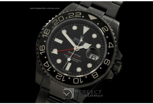 RLGPH10107 Pro Hunter GMT Master MK1 PVD Black Ceramic Bez A2813