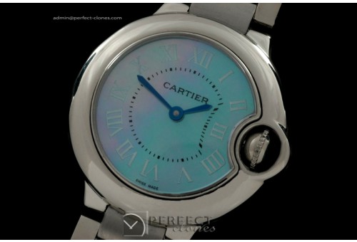 CARBA00111 Ballon Bleu de Cartier Ladies SS MOP Blue Swiss Quart