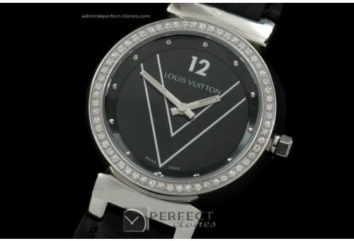 LVLV10009 Ladies Tambour V SSLE Black Diam Bez Jap Quartz