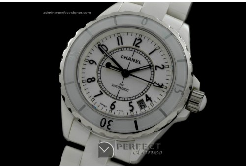 CHAA00111 Men J12 White Ceramic Swiss Eta 2824-2