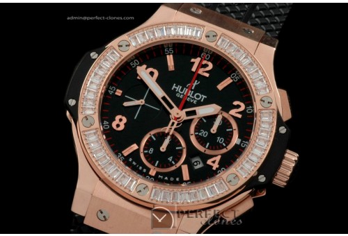 HBSQ10042 Big Bang RG/Sq Clear Diam Black A-7750