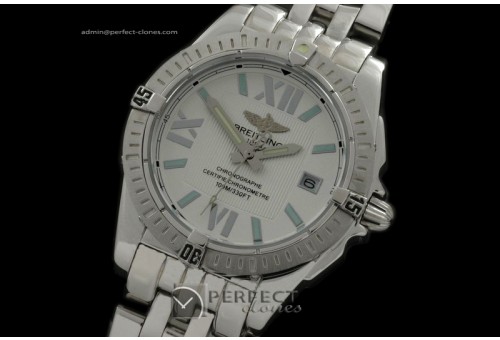 BLCP10001 Ladies Cockpit SS/SS White Roman/Sticks Jap Quartz