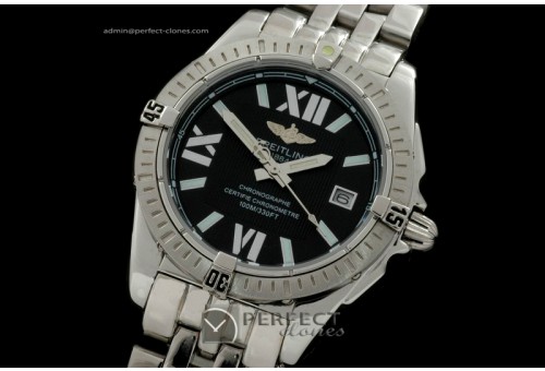BLCP10002 Ladies Cockpit SS/SS Black Roman/Sticks Jap Quartz