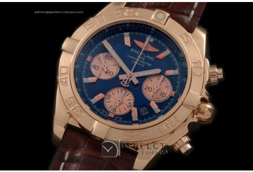 BLB01-10054L Chronomat B01 RG/LE Blue Sticks A-7750