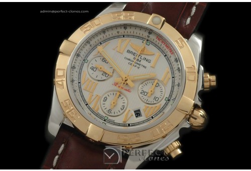 BLB01-10041L Chronomat B01 TT SS/RG/LE White Roman A-7750