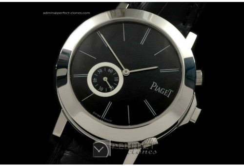 PI01012 Altiplano Duo Jour SS/LE Black/White Swiss Quartz
