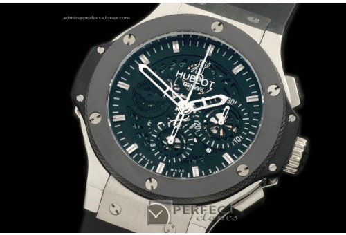 HAB10012 Aero Bang Morgan SS/RU Ceramic Bez Blk Skeleton A-7750
