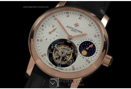 VC00126 Patrimony Tourbillon RG/LE White Flying Tourbillon
