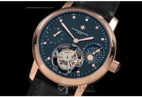 VC00127 Patrimony Tourbillon RG/LE Black Flying Tourbillon