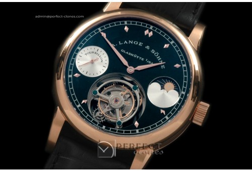 AL01017 Datograph Moonphase Tourbillon RG/LE Black Tourbillon