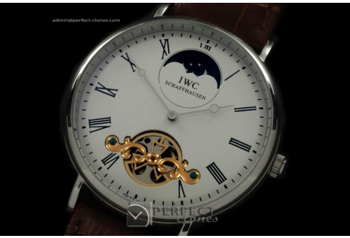 IWPTV10001 Vintage Portifino Tourbillon SS/LE White Asian 17J HW