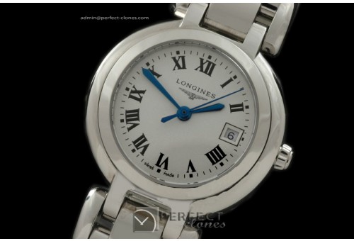 LGLPL10002 Prima Luna Ladies SS/SS White Roman Swiss Quartz