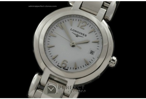 LGLPL10001 Prima Luna Ladies SS/SS White Sticks Swiss Quartz