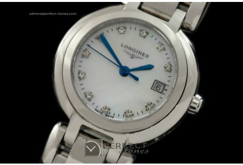 LGLPL10003 Prima Luna Ladies SS/SS White Diamonds Swiss Quartz