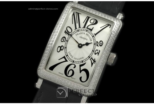 FMLI10051 Men Long Island Diamond SS/LE White Jap Quartz