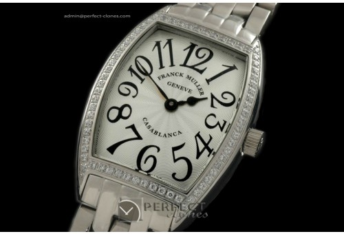 FMCAL10011 Ladies Casablanca Diamond SS/SS White Jap Quartz