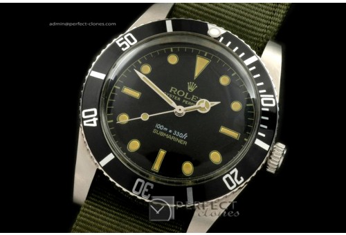 RLSV10021 Vintage 50s James Bond Sub 6536 SS/Nato Blk A-2836