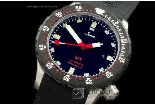SI01016 U1 Automatic SS/PVD/RU Black Swiss Eta 2836