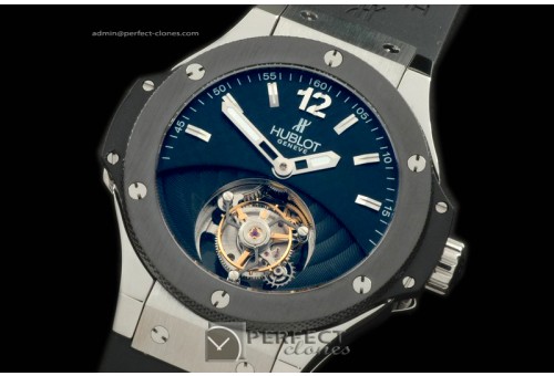 HBT10004 Big Bang Tourbillon SS/RU Black Flying Tourbillon
