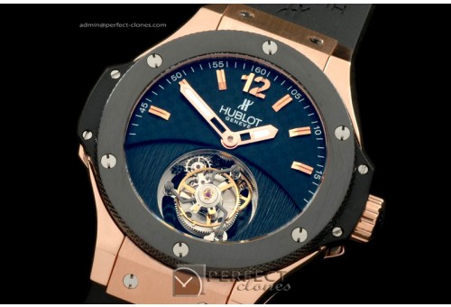 HBT10007 Big Bang Tourbillon RG/RU Black Flying Tourbillon