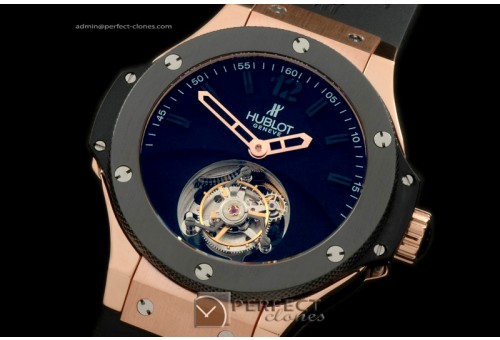 HBT10008 Big Bang Tourbillon RG/RU All Black Flying Tourbillon