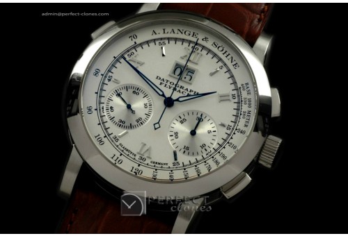 AL01021 Datograph Chrono/Date Cream SS/LE White Chronos Ven 75