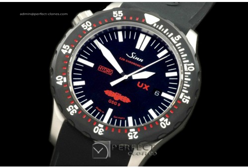 SI01032 UX Hydro GSG9 Automatic SS/PVD/RU Blk Swiss Eta 2836