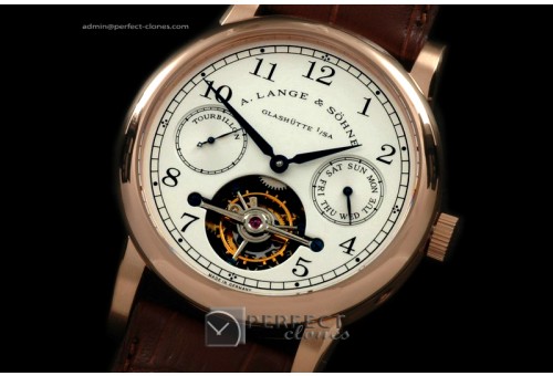 AL01028 Datograph Day/Tourbillon RG/LE White Tourbillon