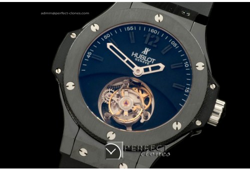 HBT10002 Big Bang Tourbillon Cer/RU All Black Flying Tourbillo