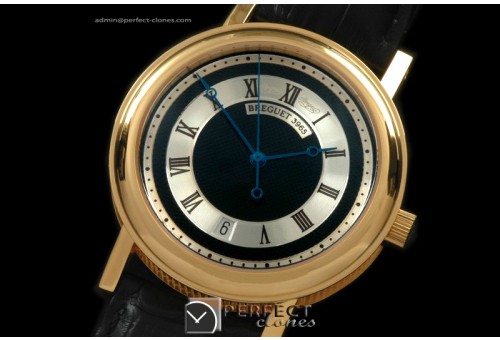 BR00159 Classique Automatic 3965 YG/LE Black/Silver Asian Eta 28