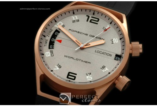 PDWT10017 Worldtimer RG/RU White Asian 2813 21J