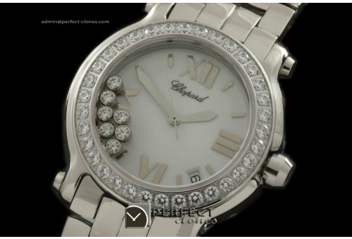 CP00114 Happy Sports SS/SS Diam White Original Swiss Quartz
