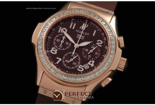 HBMD30054 MDM Chronograph RG/RU Diam Bez Brown Jap Quartz