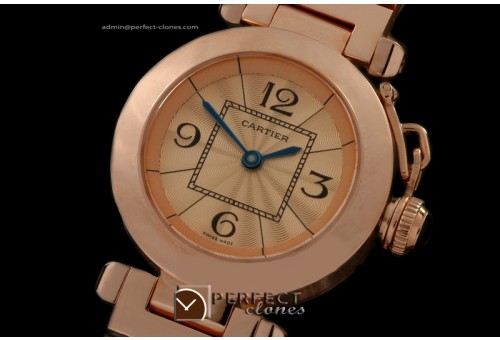 CARPS10048 Pasha Ladies 28mm RG/RG Rose Gold Jap Quartz