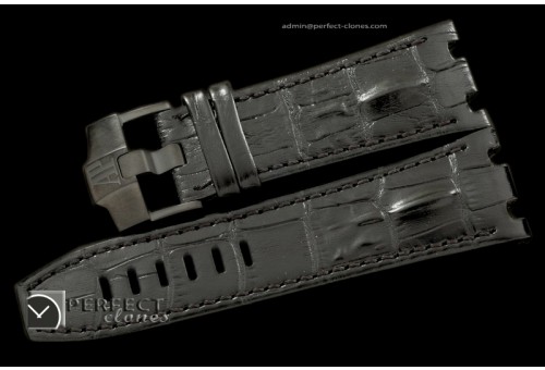 APA10018 Black Horn Back Leather Strap c/w Buckle For Survivor