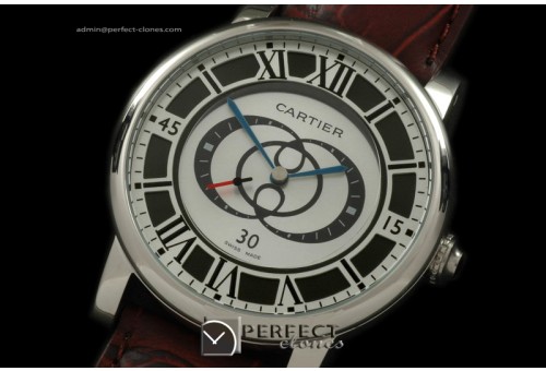 CARDC10001 Ronde De Cartier SS/LE White Asian 2813 21J