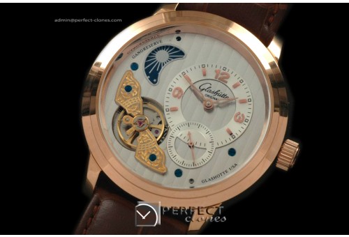 GL10018 Panaomatic Moonphase Tourbillon RG/LE White Asia 21J