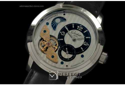GL10017 Panaomatic Moonphase Tourbillon SS/LE Wht/Blk Asia 21J