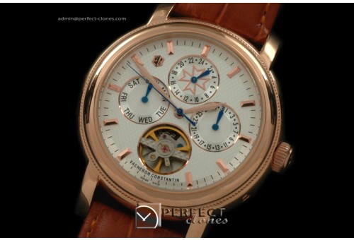 VC10076 Jubile Tourbillon Perpetual Calender RG/LE White Asian