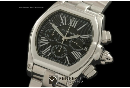 CARR01004 Roadster XL Chrono SS/SS Black Roman A-775Sec@3
