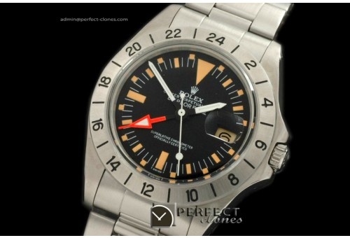 0RLEX00101 Vintage Explorer II 1655 SS/SS Blk Swiss Eta 2836